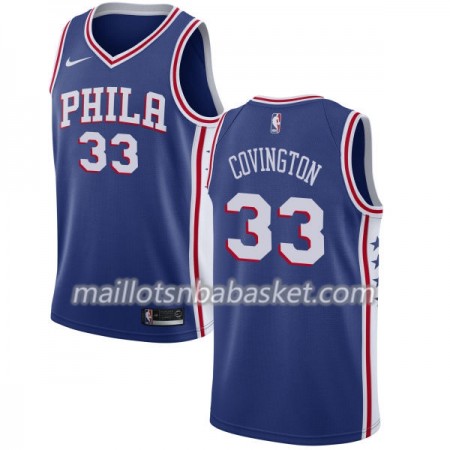 Maillot Homme Philadelphia 76ers Robert Covington 33 Nike 2017-18 Bleu Swingman